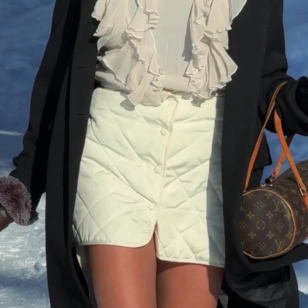 3 x $30 Quilted Puffer Mini Skirt